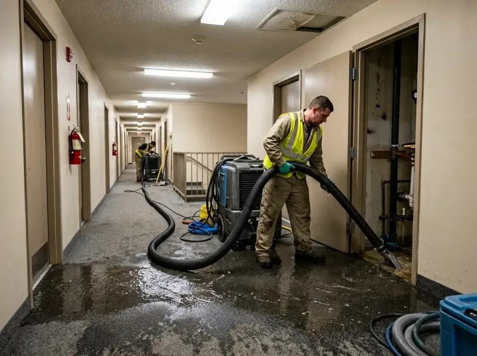 multi-unit-apartment-hallway-f-005 — frequently asked questions, Emergency Burst Pipe Water Extraction & Removal in Lockhart…